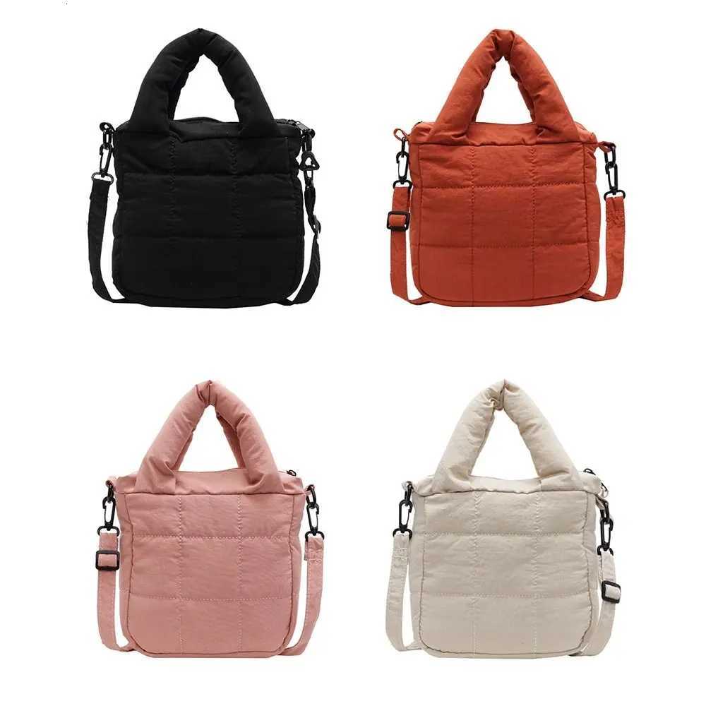 Winter Lightweight Crossbody Bag Thick Cott Shoder Bag with Inner Pocket Pure Nyl Material Top Has A Handle Y251121