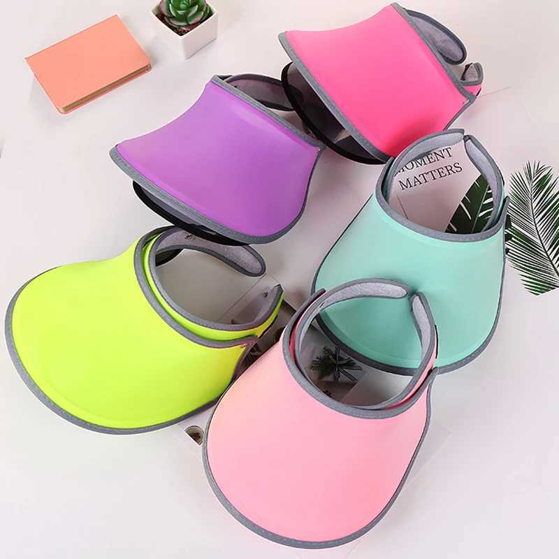 Sun Visor Hat Double layer Topless Sun UV Protective Wen Adjustable Hat Used for Outdoor Sports Beach Hat X250421