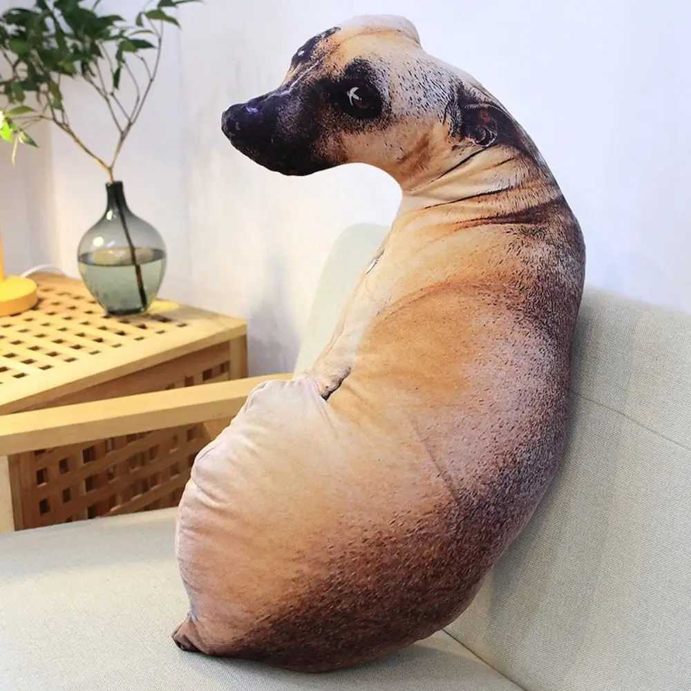 Soft Lifelike Animal Throw Hound Plush Creative Cushion 3D Dog Office C251121