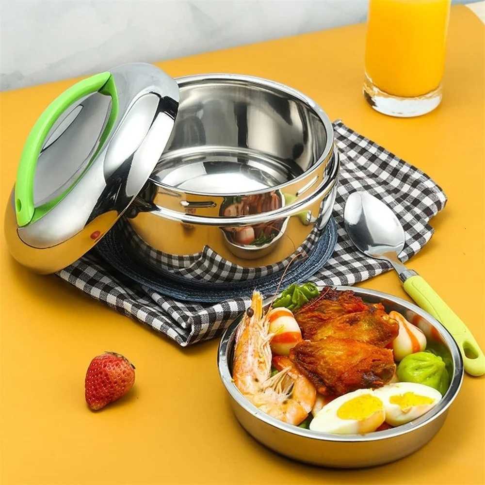 1pc Thickened stainless steel apple lunch box double-layer insulation and heat preservation bento box convenient lunch box forM251121