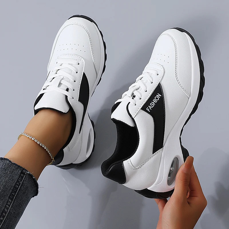 Selling Womens Thick Sole Casual Sneakers Women Fashion Vulcanized Shoes ner Trainers Platform Lace Up Walking 251121