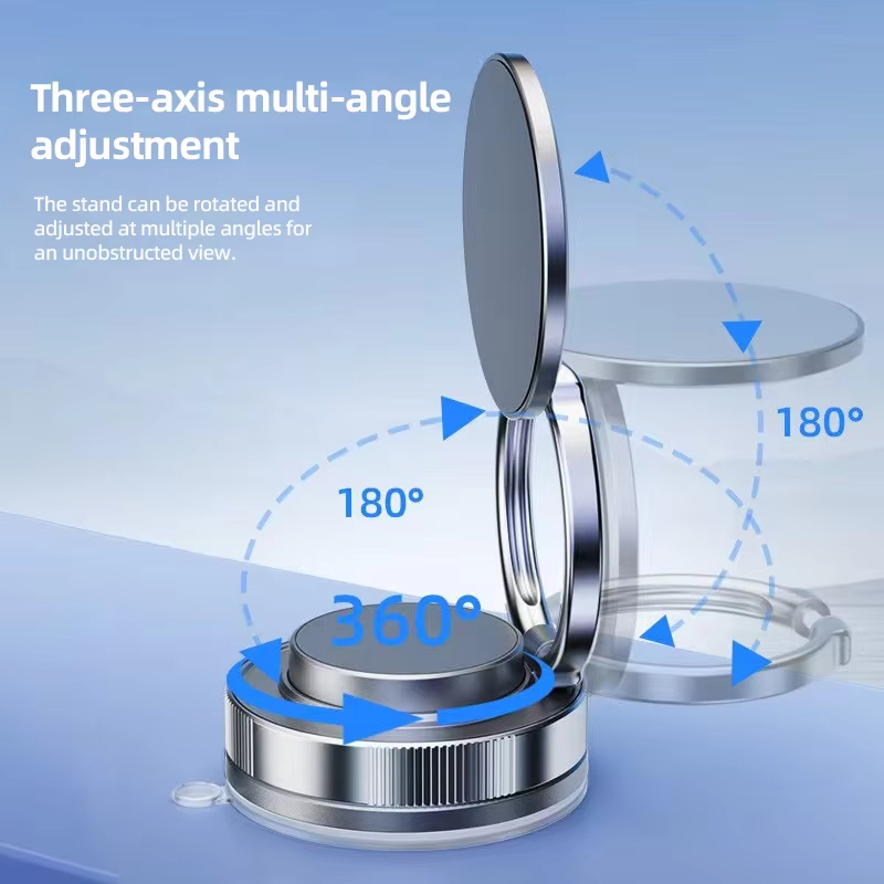 T28 Strong Magnetic Vacuum Suction Car Phone Holder Hands Free Double Sided Phone Mount Holder for All Phones