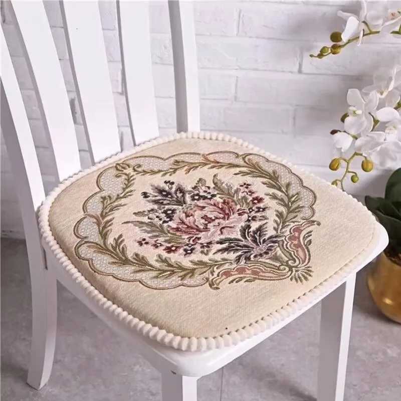 Modern Simple Style Home Cushion Pastoral Floral Pattern Horseshoe-shaped Sit Pad Fashion Living Room Dining Chair Anti-slip Mat C251121
