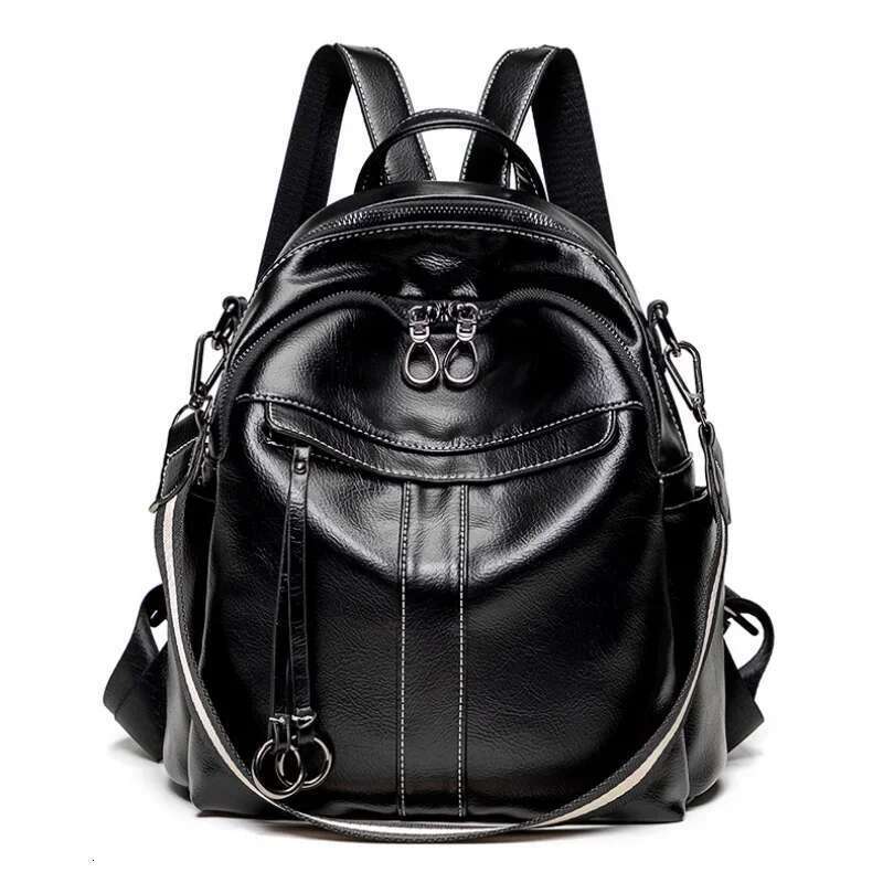 Genuine Leather Backpack For Women Casual Daypack Soft Fashion Shoulders Bag Waterproof Retro Mini Rucksack Girls Ladies