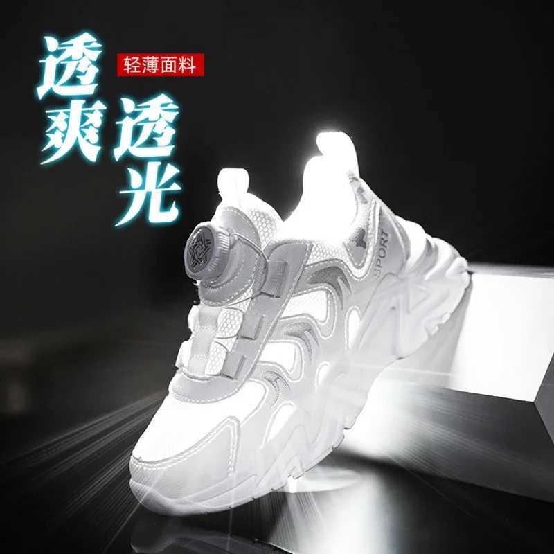 hildrens rotating button sports shoes New fall model net soft sole casual shoes boys outdoor student shoesW251121