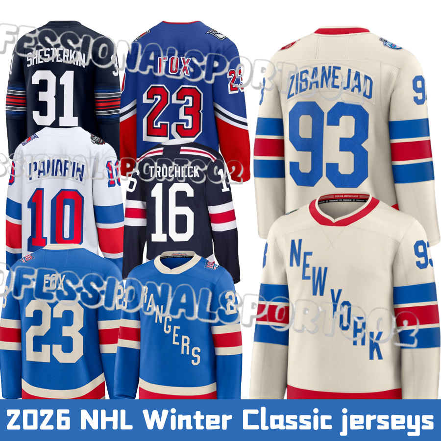 2026 ny Ranger Winter Classic jerseys #10 Panarin A #31 Shesterkin #20 Kreider A #16 Trocheck #13 Lafreniere #73 Rempe Hockey Jerseys