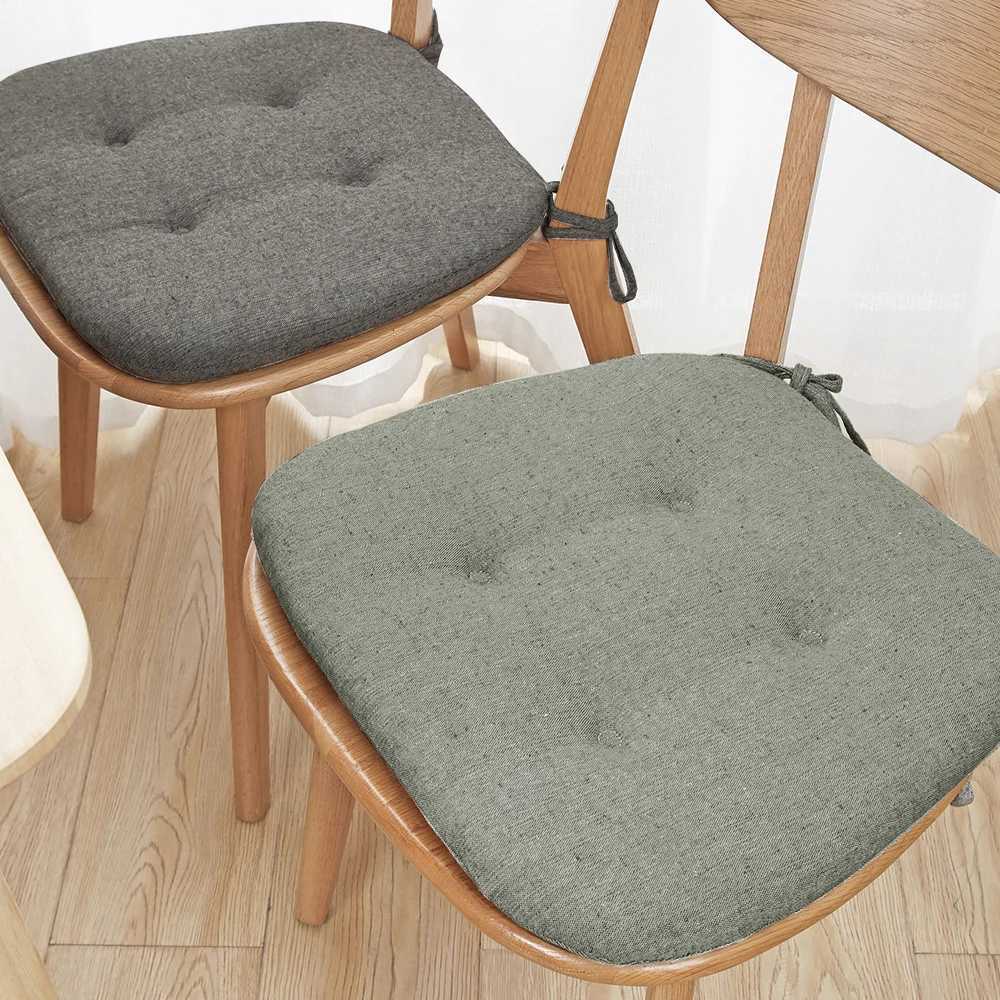 Summer Dining Chair Cushion Thickened Cotton Linen Breathable Cushion Student Horseshoe-shaped Chair Cushion Home Supplies C251121
