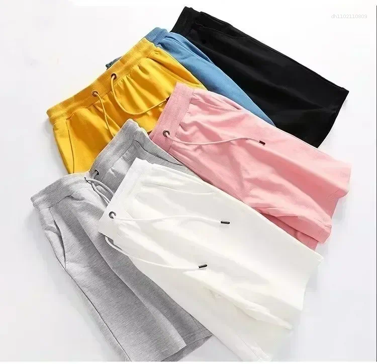 Men's Shorts American Style Retro For Both Men And Women Loose Casual Pure Cotton Trendy Summer Cropped Pants