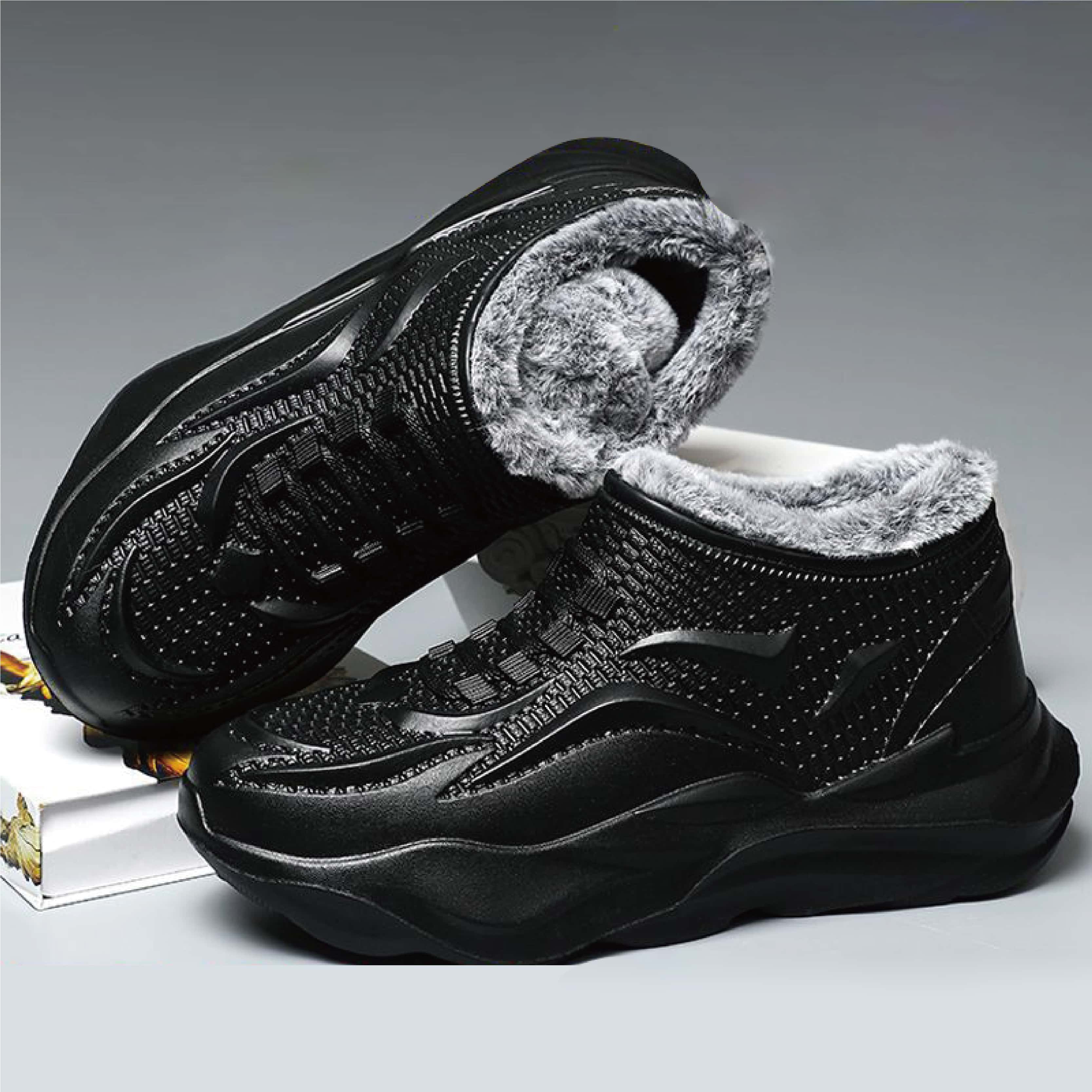 durable anklelength winter footwear slipresistant cozy for active guys