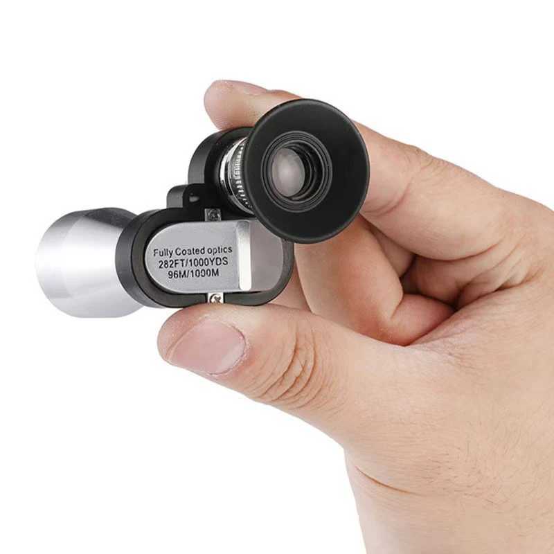 Mini Tescope Sing Tube model with portable case Accry Travel Tescope Monocular for outdoor travel activitiesC250420