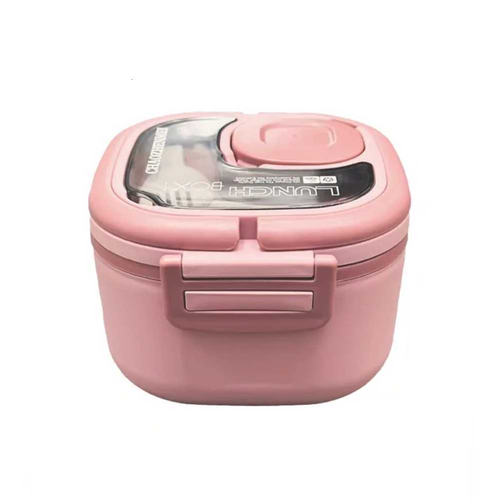 Blue/Green/Pink/White Insulated Lunch Box Plastic/Stainless Steel 151596 CM Bento Box Lunch Box with Cutlery Camp OutM251121