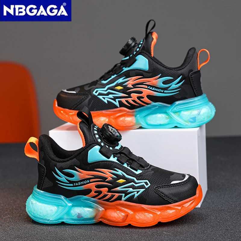 New Anti-skid Leather Kids Sneakers for Boys Running Walking Lightweight Casual Shoes With Fashion Dragon Pattern Size 28-39W251121