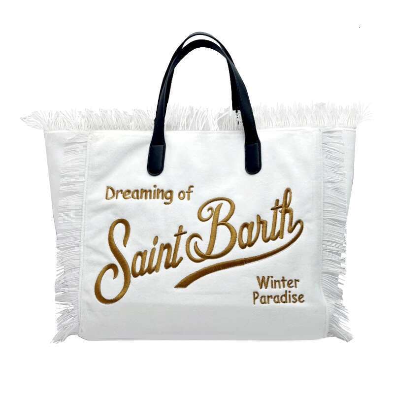 Designer Bag Casual Tote Bags For Women Large Canvas New Denim Handbags Plush Towel Shopping Bag Tassels Designer Straw Beach Bag