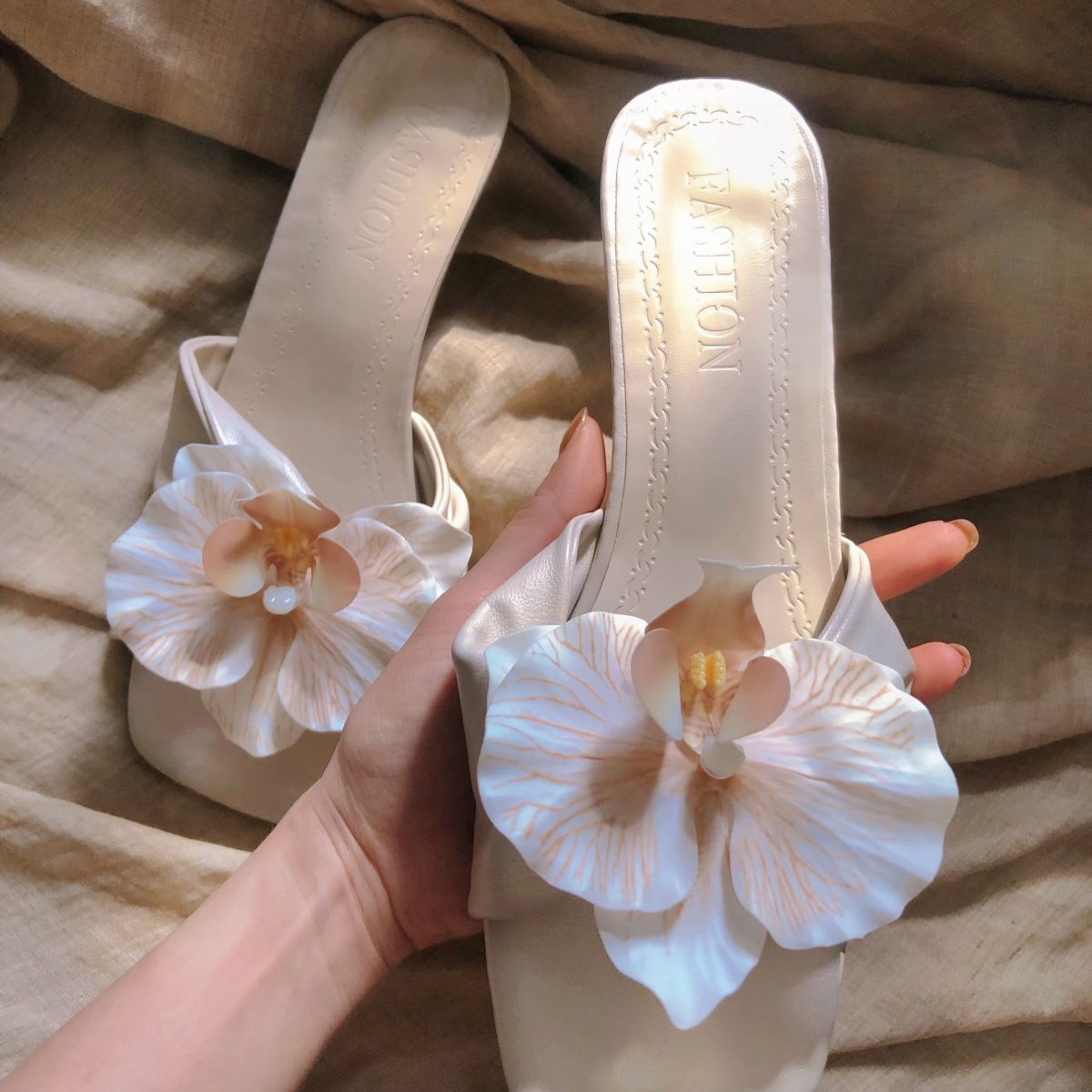 Gentle Summer Heel Sandals - Comfortable Slippers for Women