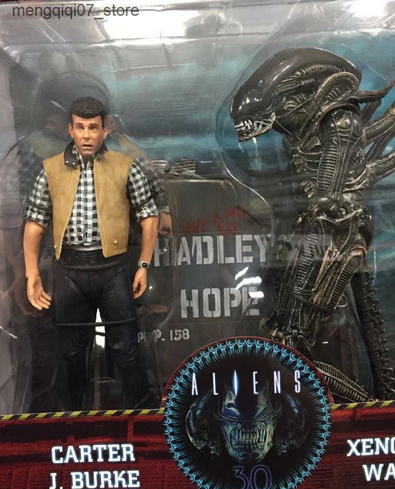 Alien vs Predator Carter J Burke Alien Warrior Action Character Model Toy Set 2 Cool Doll Birthday Gifts Q250421