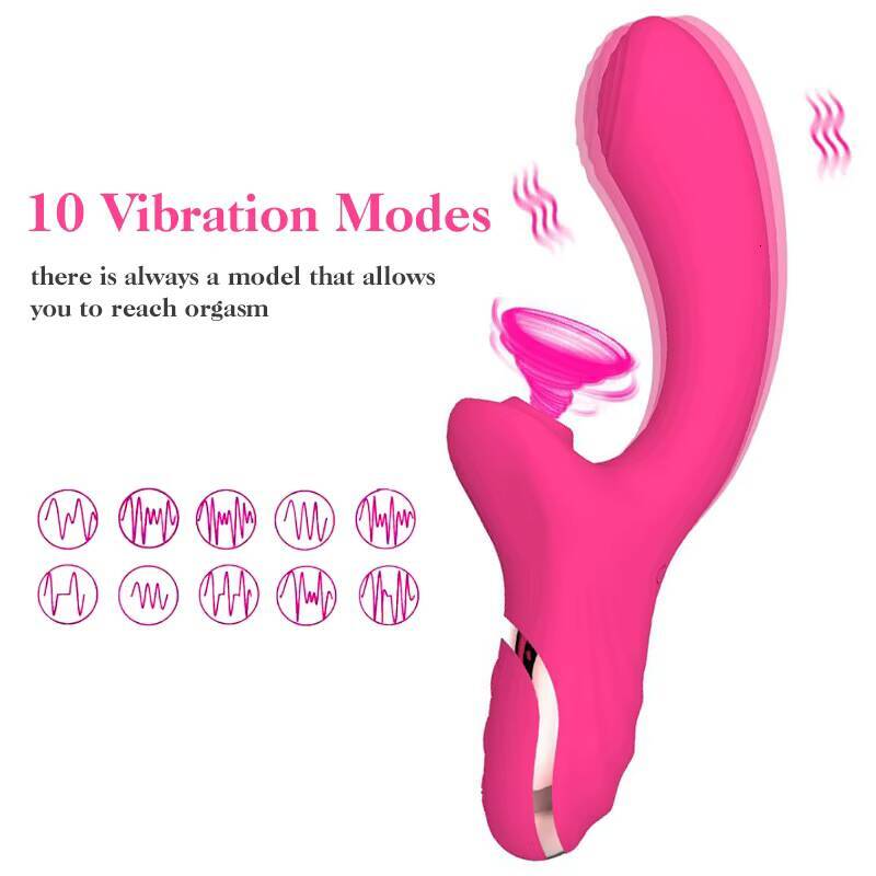 WomenS Sucking Vibrating Stick Tapping Massage Stick Strong Shock Vibrator Sexy Flirting Double Headed Stick Adult Sex Toys