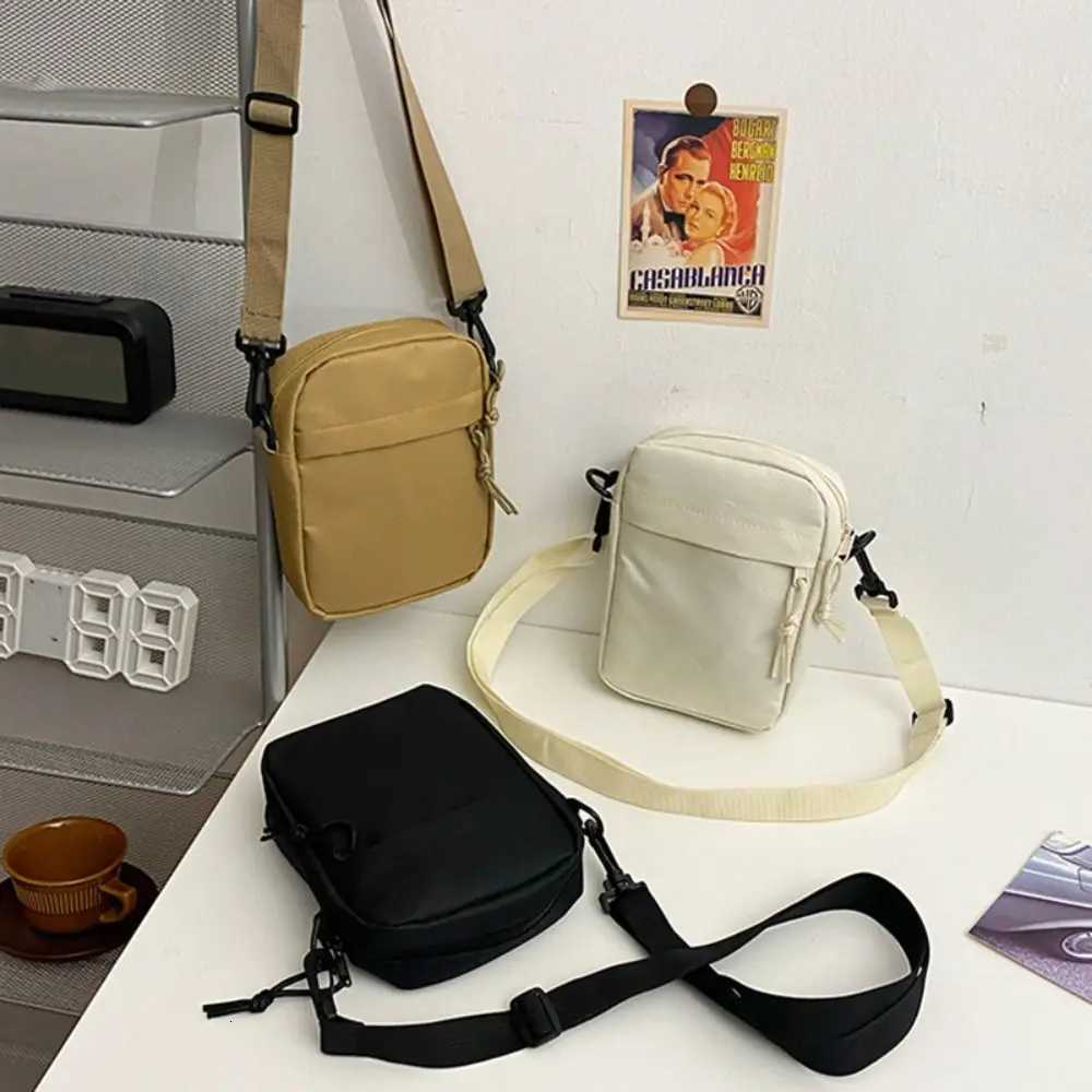 New Oxford Cloth Crossbody Bags Long Shoulder Strap Black White Khaki Shoulder Bag Minimalists Tote Bag Men WomenT251121