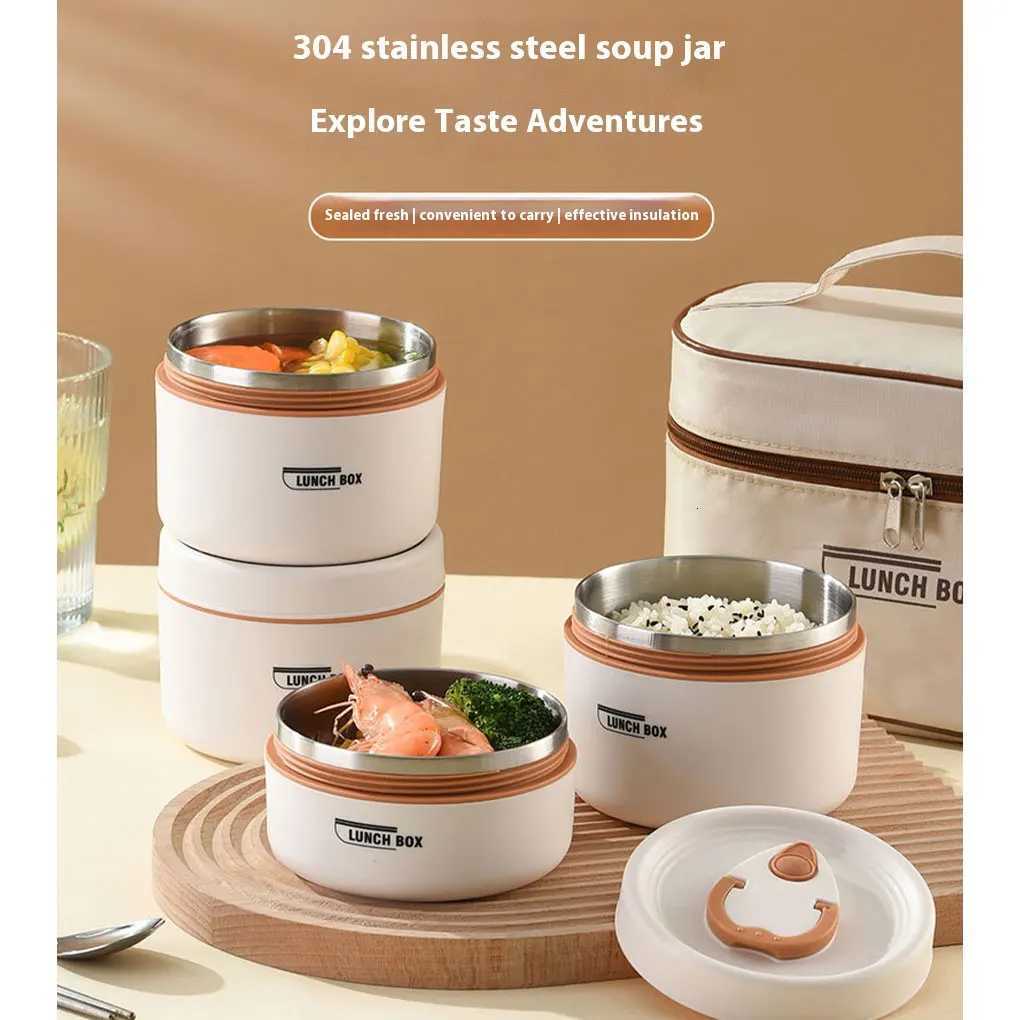 Leakproof Thermal Lunch Box With Stainless Steel Container For Office And Camping Thermal LunchboxM251121