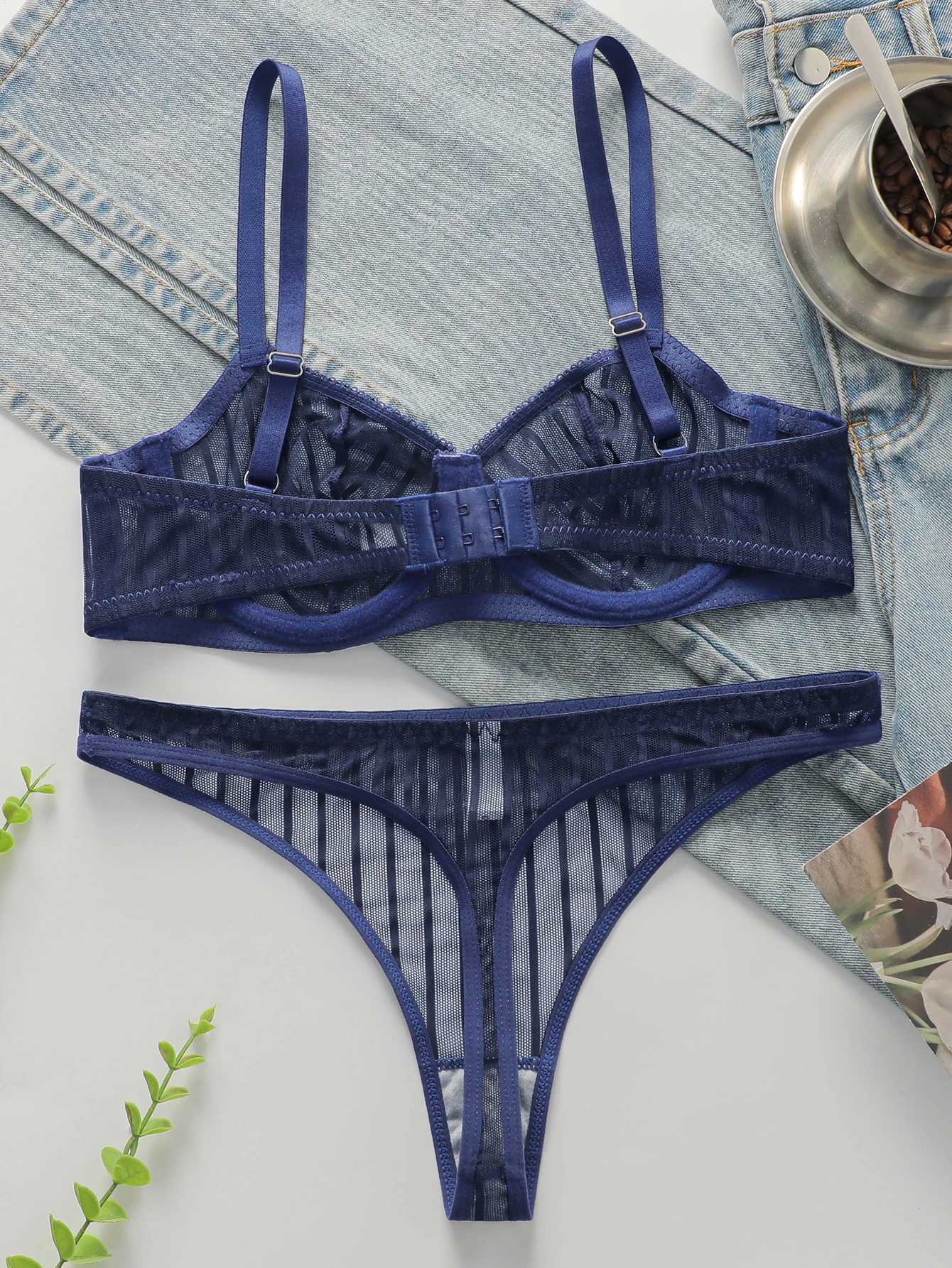 Womens Sexy Embroidered Lace Underwear With Steel Rims Push Up Breathable And Comfortable Close Fitting Underwear Set YS2864XJ251106