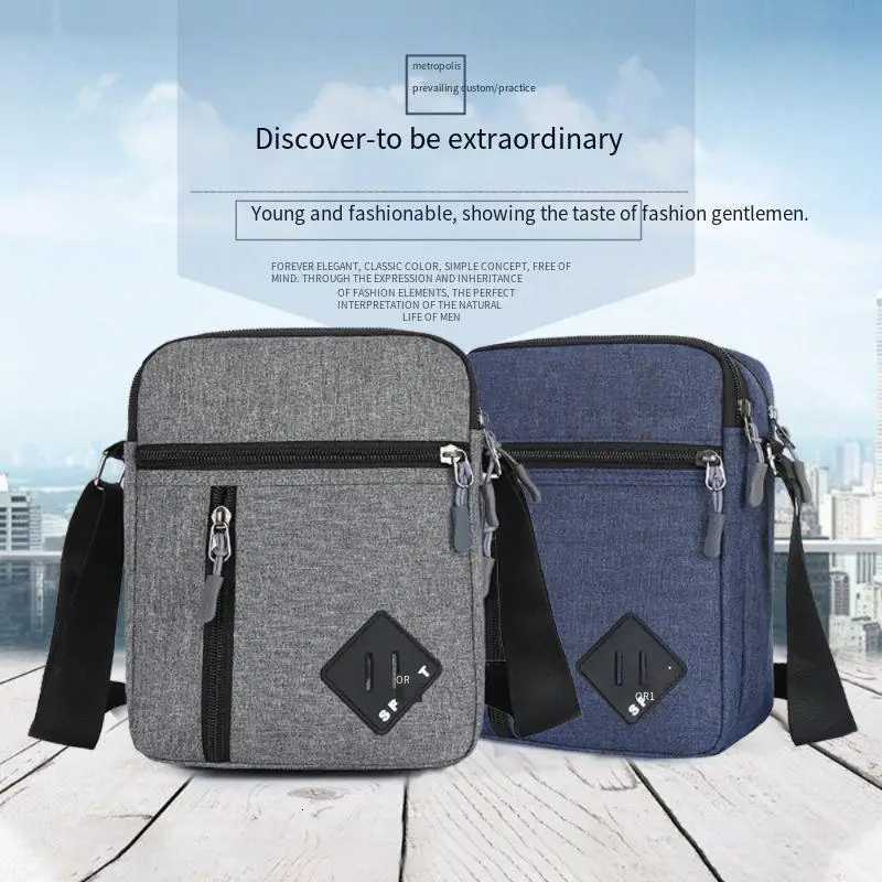 Mens Nylon Waterproof Oxford Fabric Crossbody Bag Single-Shoulder Casual Bag for MenT251121