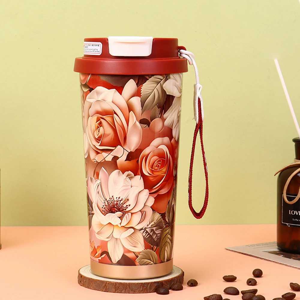 New 530ml Coffee Double-layer with Handle Thermal Mug Stainless Steel Reausable Insulated Cup Travel L251121G7YF W260226