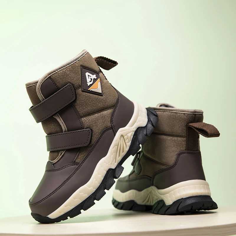 Children Snow Boots High Top Plush Warmth Comfort Winter Daily Wear Cotton Shoes Anti Slip Winter Sports Boots for KidsW251121