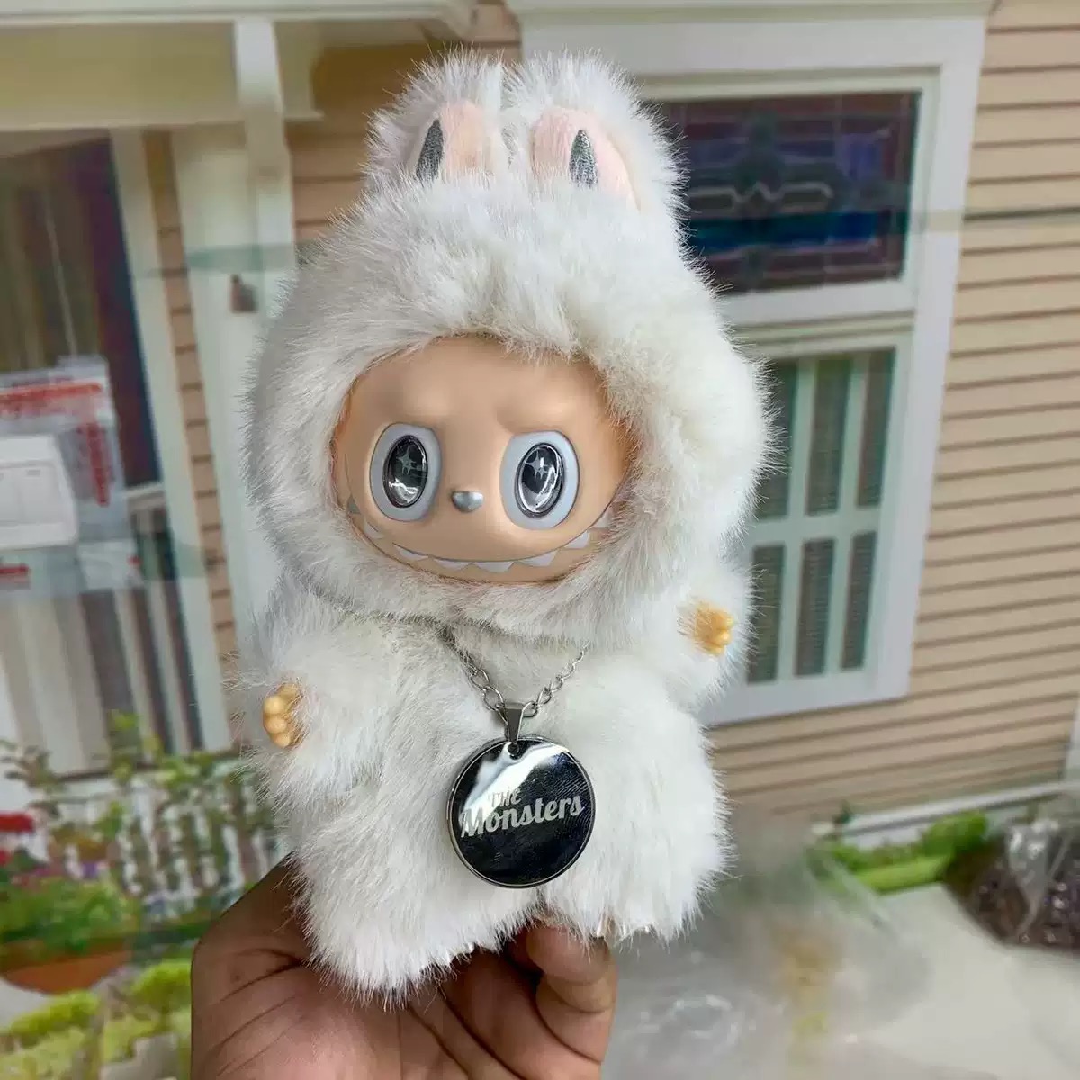 Zimomo Chief Angel Labubus In Clouds Large Vinyl Face Doll Big Baby ChildrenS Toy Festival Birthday Gift 20cm