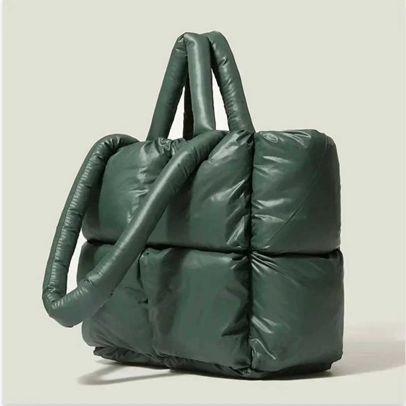 Fi Large Tote Padded Handbags Designer Quilted Wen Shoder Bags Luxury Nyl Down Cott Crossbody Bag Winter Purse 2022 Y251121