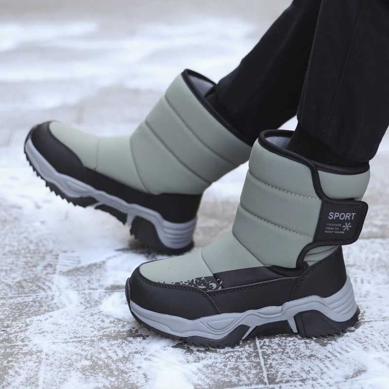 Children Outdoor Snow Boots Comfortable Warm High Top Sports Shoes Fashion Cotton Boots Autumn Winter Non slip Plush ShoesW251121