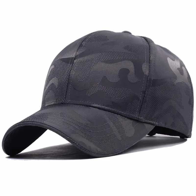 Tactical Baseball Cap Camouflage Sun Caps Military Sport Hats Big Head Men Women Oversize Snapback Hat 56-60cm 60-66cm L251121