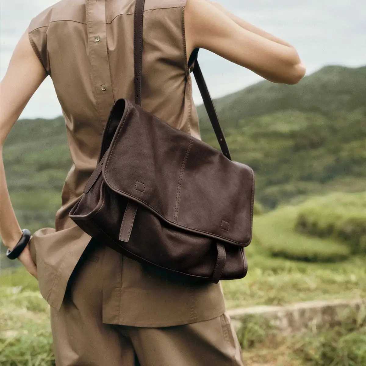 Fashion Large-Capacity Cmuter Vintage Casual Shoder Messenger Bag for Wen Soft and Cfortable Y251121