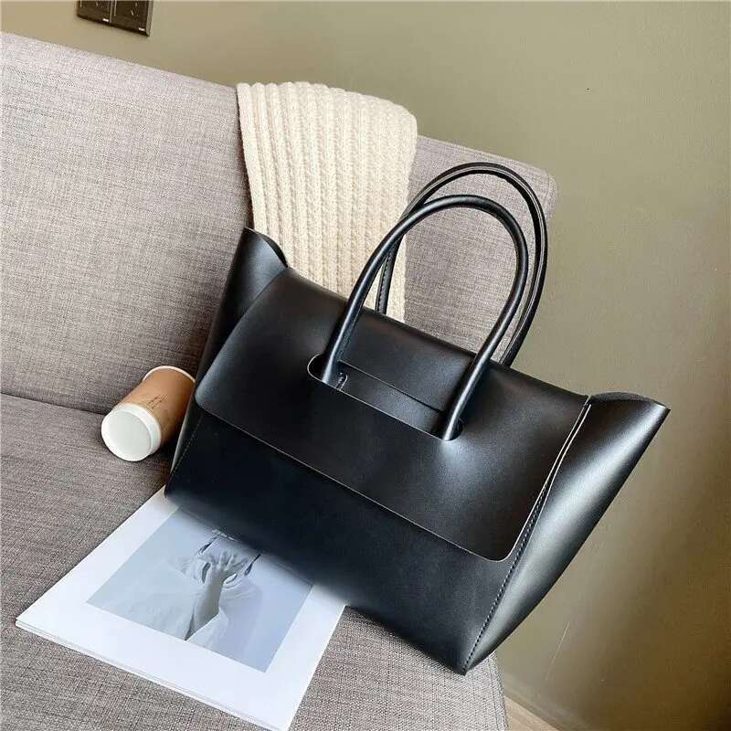 CGABG Fashion Handbags Woman Large Capacity Tote Simple High Quality PU Leather Female Designer Shoulder Bag Bag
