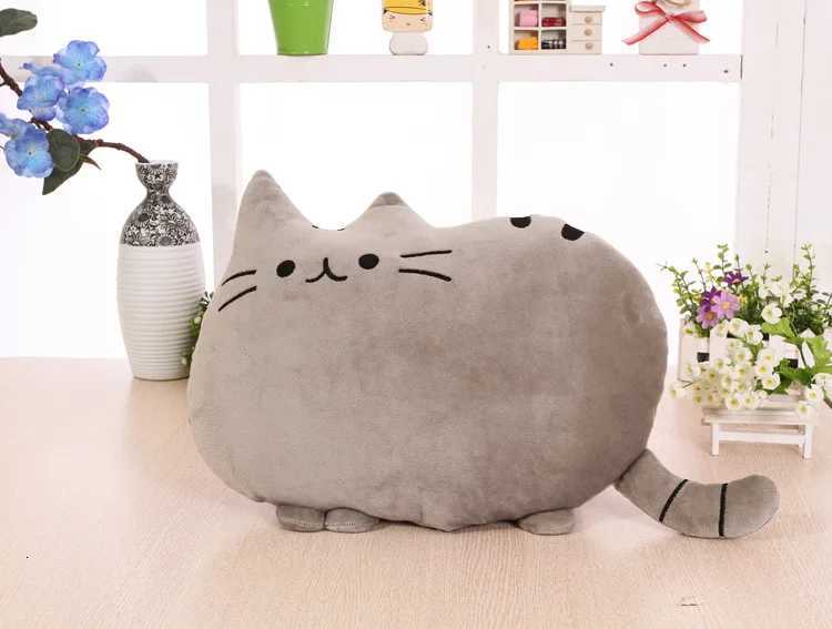Creative Sofa Cushion Cat Cotton Biscuit Plush Animal Doll Kids Toys Cute Houseware Decoration Halloween Gifts C251121