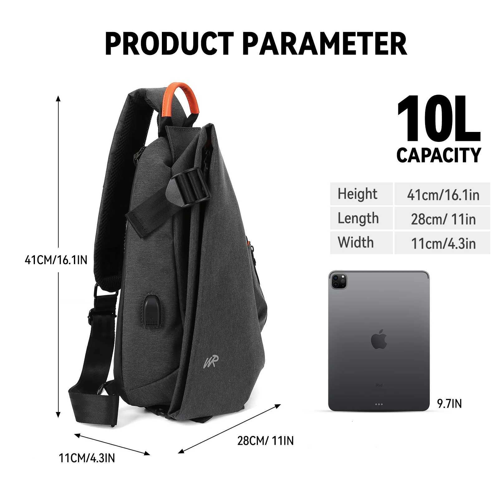 Fashion Anti-Theft Crossbody Sling Bag for Men WenSmall Backpack e Shoder Bag Ch Bag Sling Backpack for Hiking Biking Travel Y251121