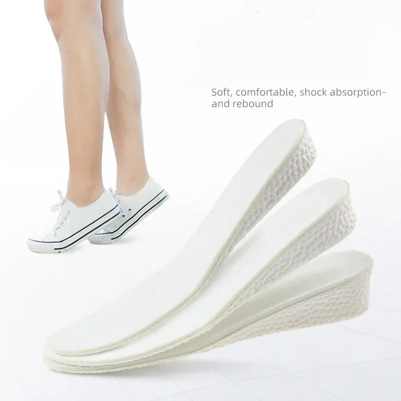 Boost Shock Absorption Sports Shoes Insole for Feet Height Increase Insoles Men Women 15cm25cm35cm Growing Shoe Pads 1Pair 251121
