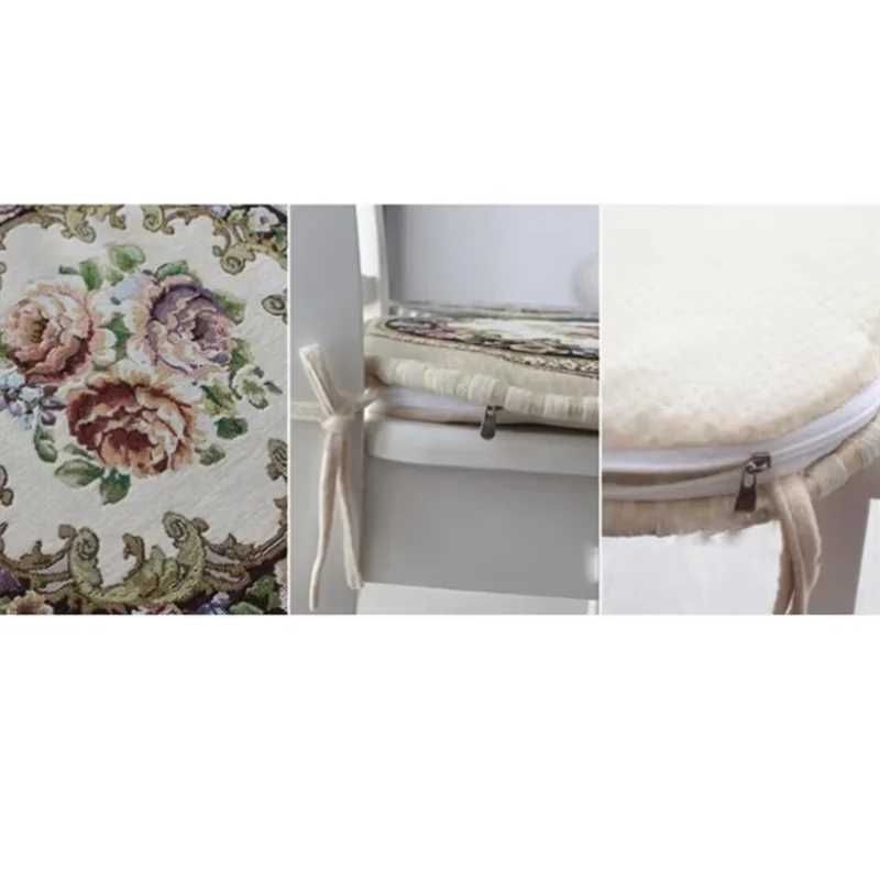 Modern Style Jacquard Chenille Chair Cushion Horseshoe Shaped Dining Chair Non-slip Mat Home Decoration Cushion With Sring C251121
