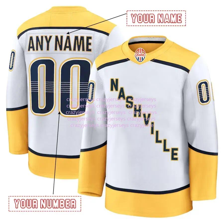 59 Josi 2024-25 Hockey Jerseys Forsberg Roman Juuse Saros Marc Del Gaizo Liam Foudy Juuso Parssinen Colton Sissons Yakov Trenin Samuel Fagemo