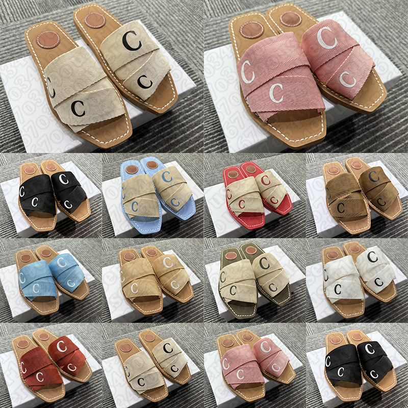 free shipping slippers for women sandals famous designer slides sliders beige pink black white slide flat sandal womens beach slipper outdoor shoes