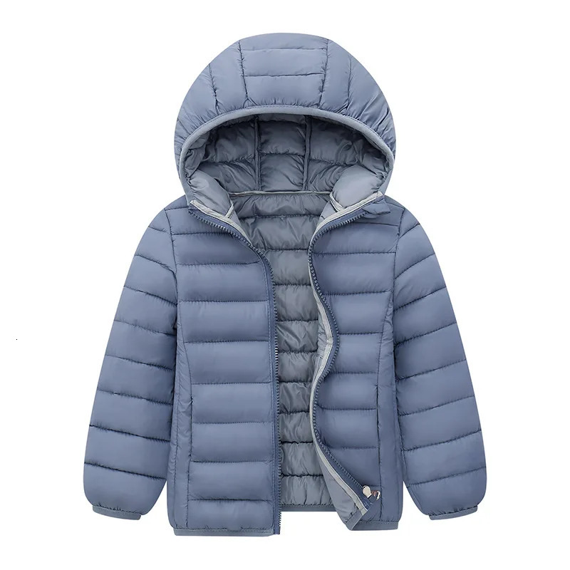 Kids Boy Lightweight Down Jacket Autumn Winter Coats Children Girl Warm Hooded Outerwear Teen Casual Cotton Clothes 6-14 Years 251114