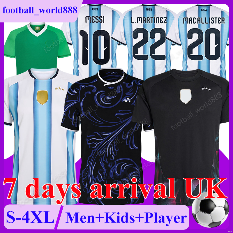 4XL Argentina 2025 Soccer Jerseys MESSIs J.ALVAREZ 2026 World Cup Football Shirts L.MARTINEZ ALMADA OTAMENDI football kits NICO E.FERNANDEZ Men Kids Kits Socks Sets