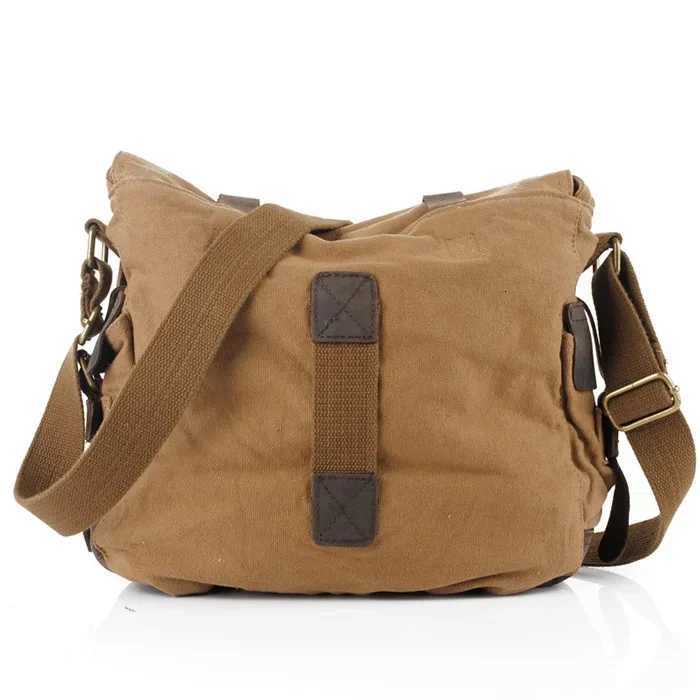 Fashion Mens Wens Casual Vintage Canvas Leather Cott Rucksack Mountaineering Messenger Bag School Shoder Bag Y251121