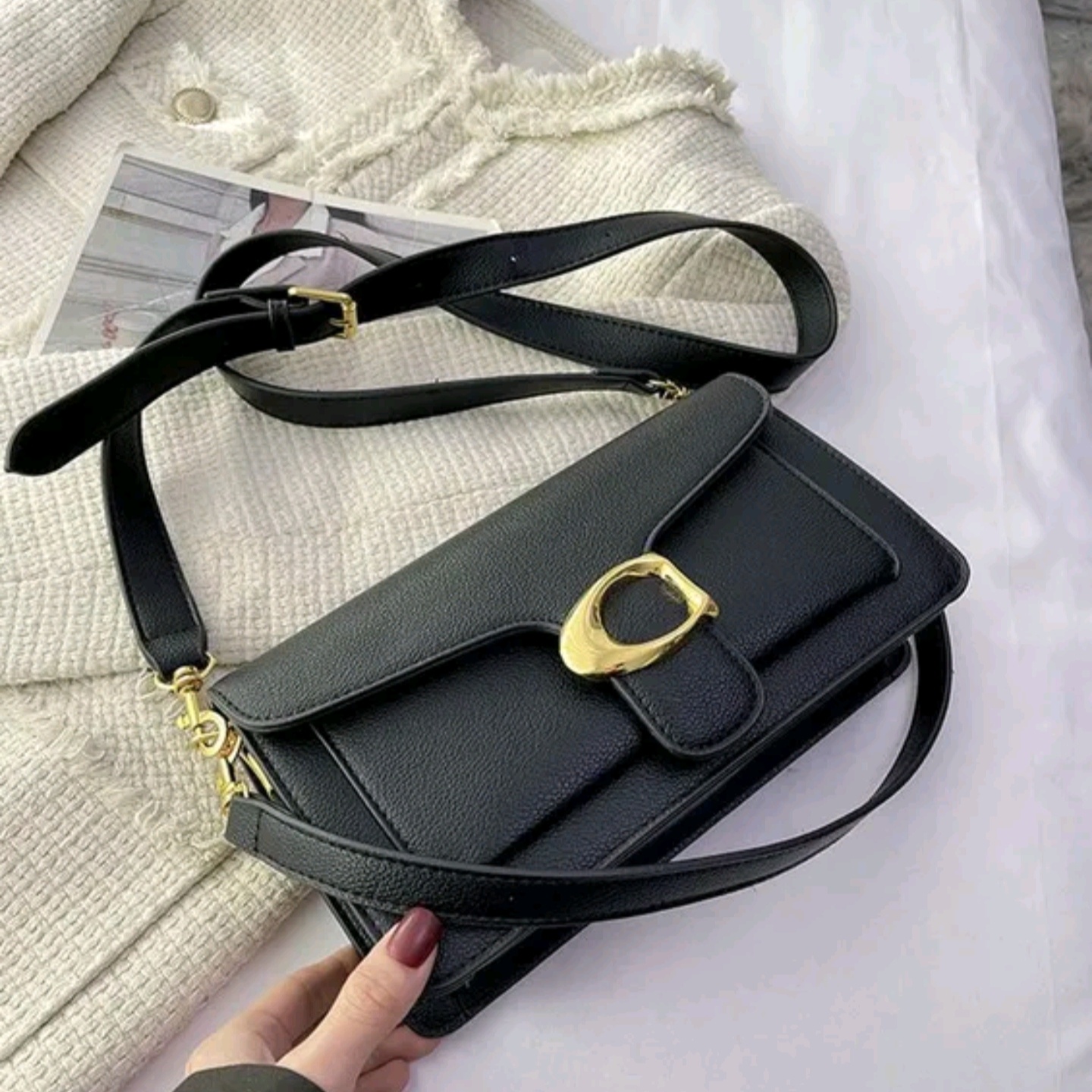 designer Luxury teri shoulder bag tote bags designers woman sac de luxe 10a black designer bags handbag hobo bag Fashion Women's Crossbody Bags Soft Leather Handbag dh
