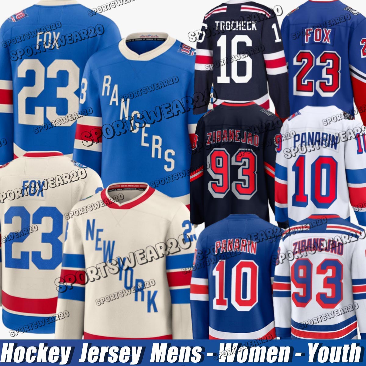 10 Artemi Panarin ny ranger jersey Adam Fox Igor Shesterkin Chris Kreider Alexis Lafreniere Matt Rempe Wayne Gretzky Vincent Trocheck hockey jersey