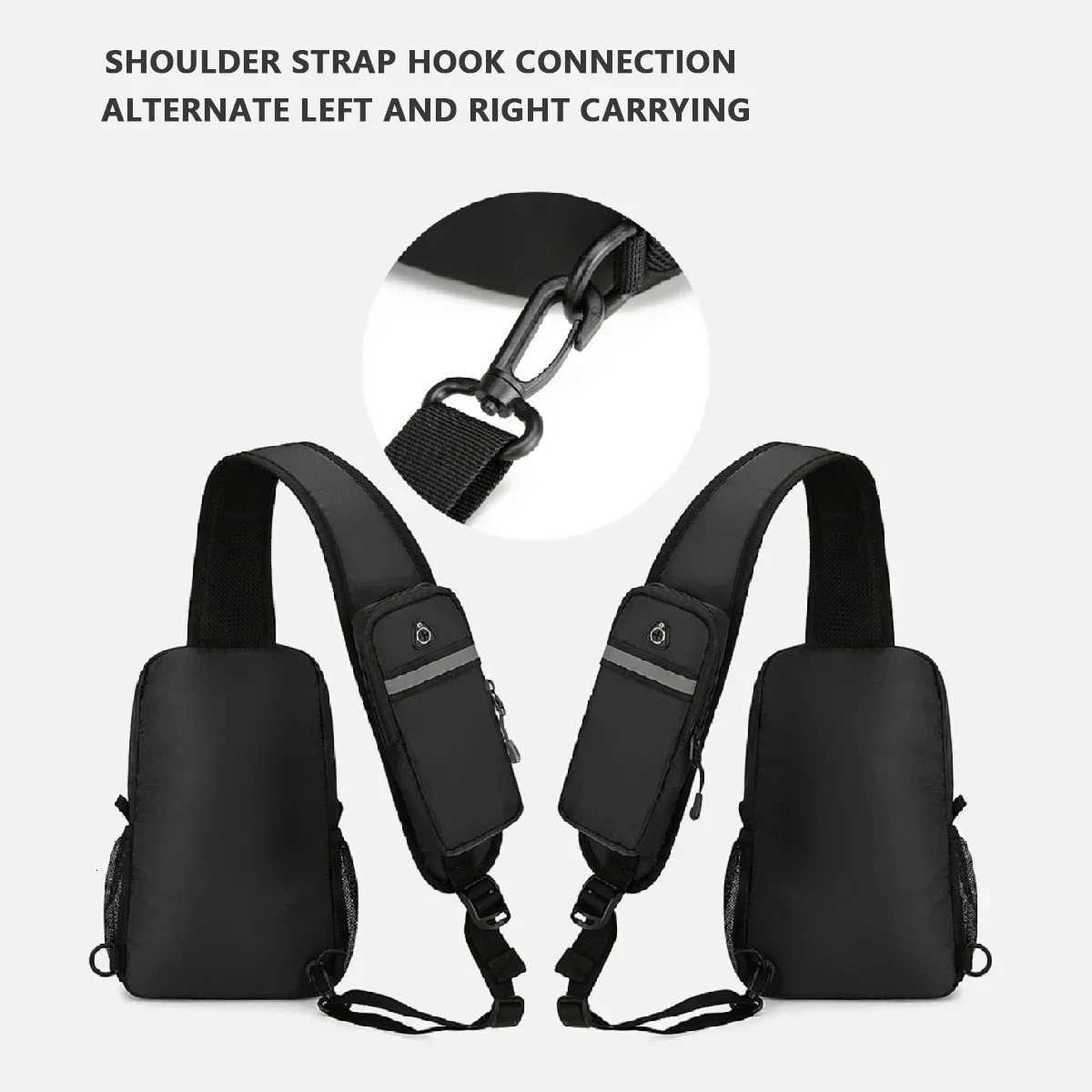 Fashion Fiable sports and leisure ch bag waterproof nyl material storage phe bag mtifunctial and mti layered Y251121