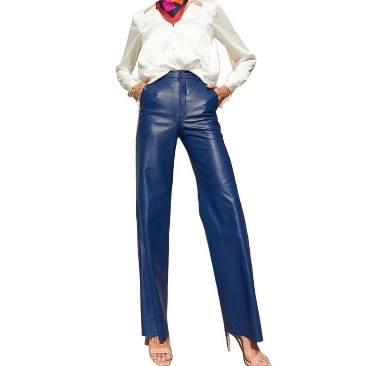 Women s PU Leather Pants Trousers ZANZEA Autumn Fashion OL Wide Leg PalazzoOversized Casual Solid Bottoms Femme Pantalon 240816