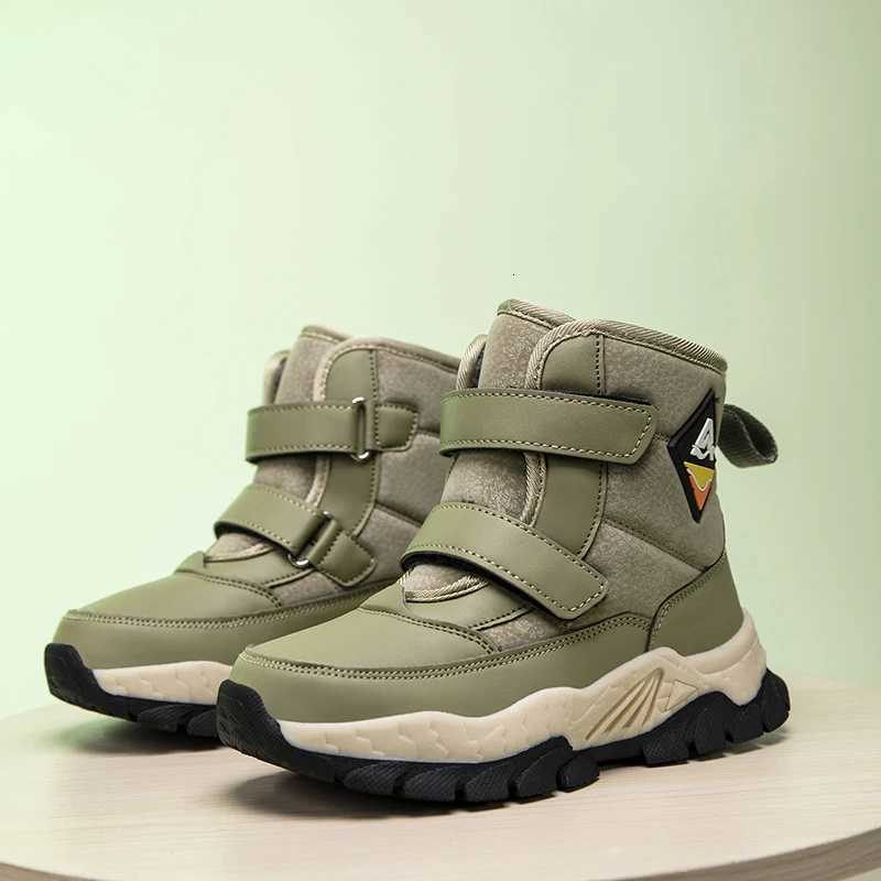 Children Snow Boots High Top Plush Warmth Comfort Winter Daily Wear Cotton Shoes Anti Slip Winter Sports Boots for KidsW251121