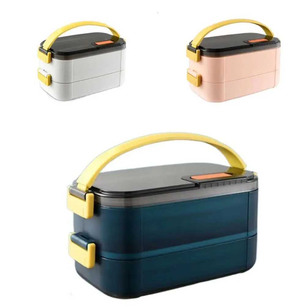 Stainless Steel Portable Insulated Lunch Box Sealed Design Compartment Food Storage Container Detachable with HandleM251121