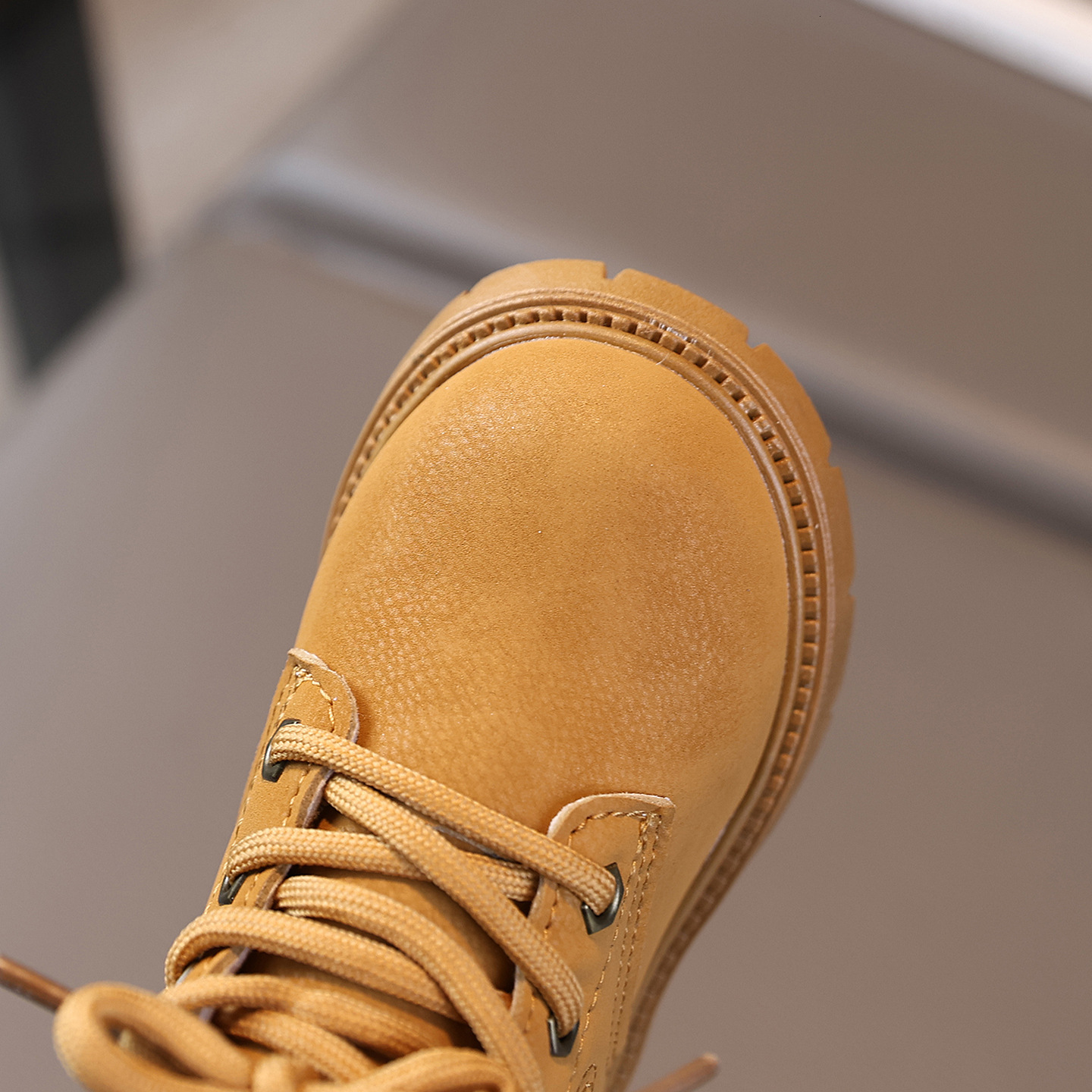 New designer shoes Autumn Winter New Children s Martin Boots Girls Boots British Style Leather Boots with Fleece Lining Boys Baby Shoes Little Yellow 