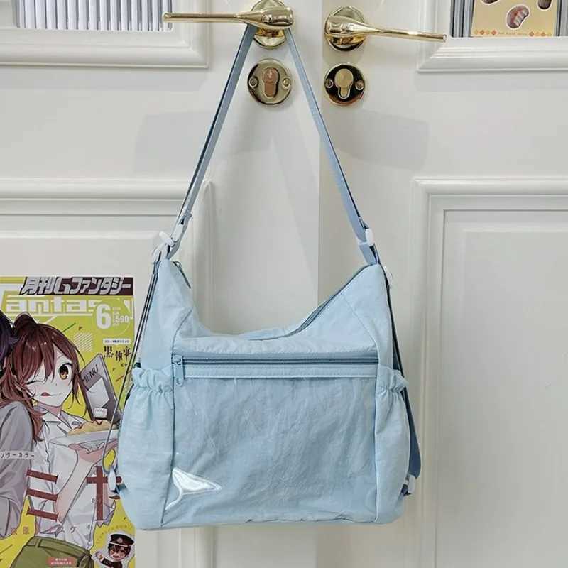 Daily Multi-purpose Crossbody Bag New Japanese Nylon Shoulder Bag Sweet and Fresh Anime Class Shopping BackpackT251121