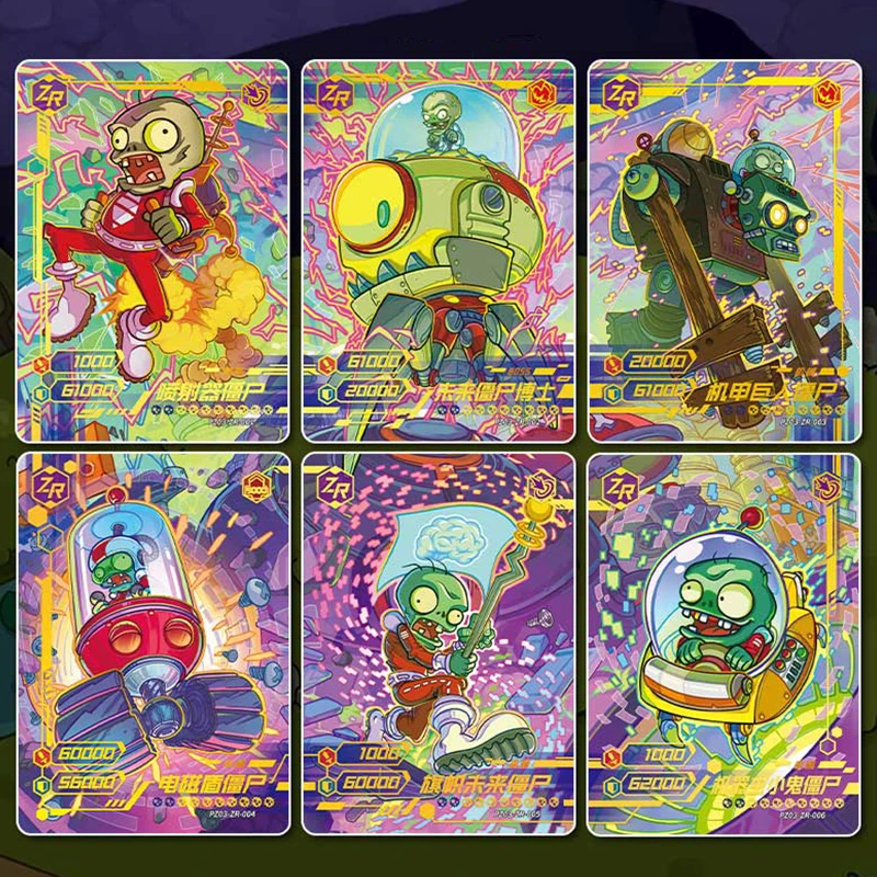 Plants vs Zombies Genuine Game Card Third installment Future World series Animation Game Peripheral Collection Card Kid Toy Card